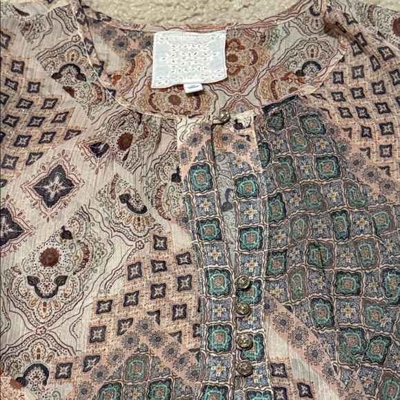 Johnny Was Jade Samahil Peasant Top - Picture 5 of 7